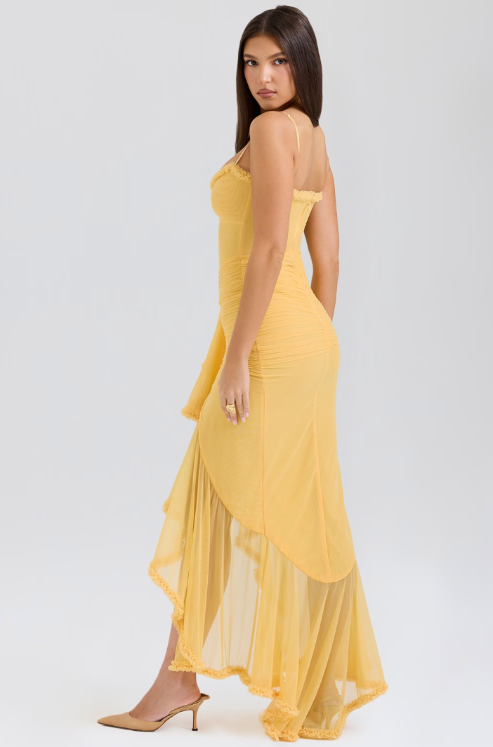 Alexandra | Wedding Guest Ruched Maxi Dress for Women