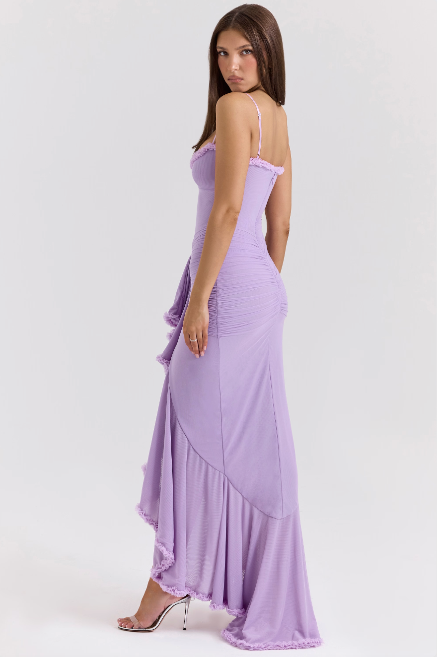 Alexandra | Wedding Guest Ruched Maxi Dress for Women