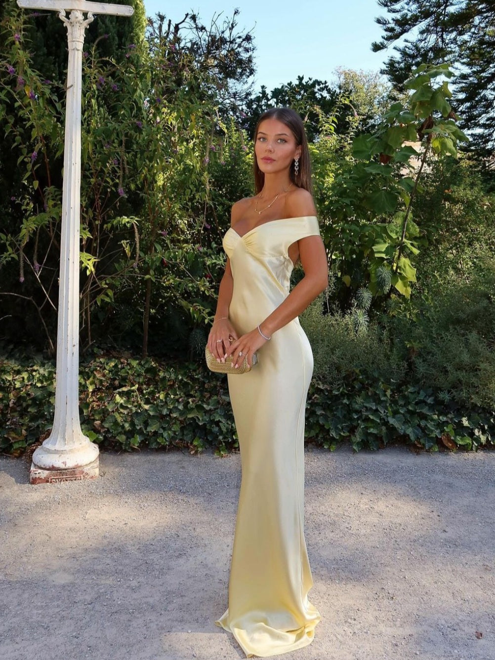 Voletta | Wedding Guest Off-Shoulder Maxi Dress for Women