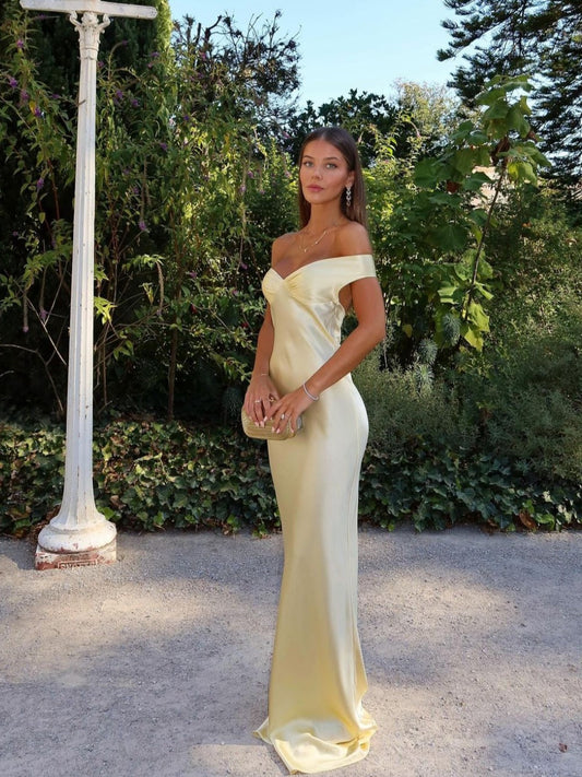 Voletta | Wedding Guest Off-Shoulder Maxi Dress for Women