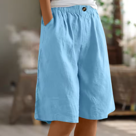 Daenerys | Loose Fit Shorts with Elastic Waist and Pockets for Women