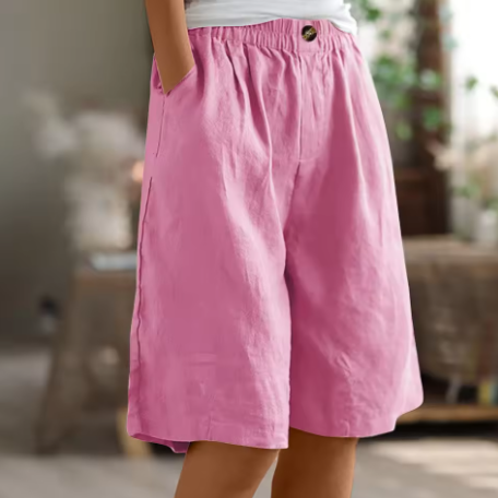Daenerys | Loose Fit Shorts with Elastic Waist and Pockets for Women