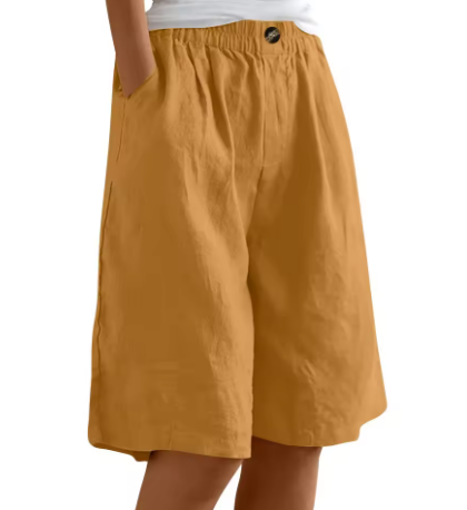 Daenerys | Loose Fit Shorts with Elastic Waist and Pockets for Women