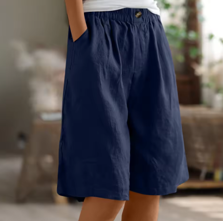 Daenerys | Loose Fit Shorts with Elastic Waist and Pockets for Women