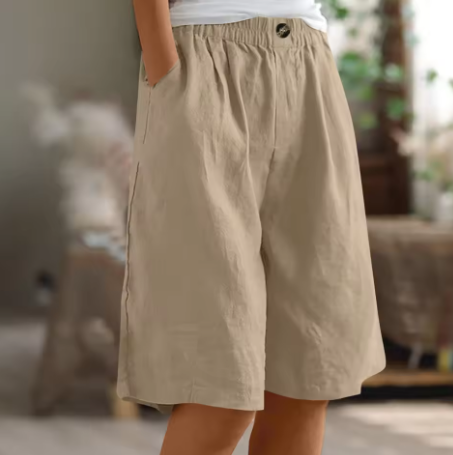 Daenerys | Loose Fit Shorts with Elastic Waist and Pockets for Women