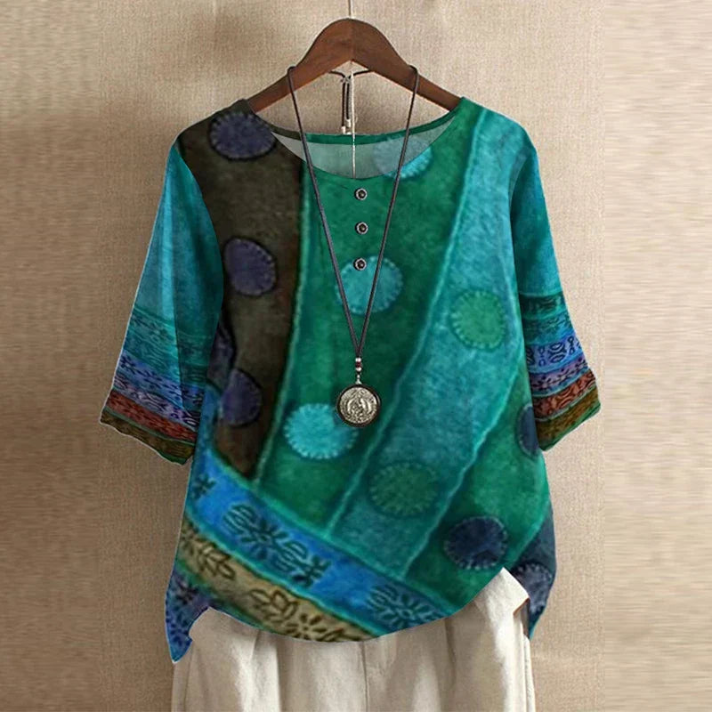 Anya | Floral Oversized Blouse for Women