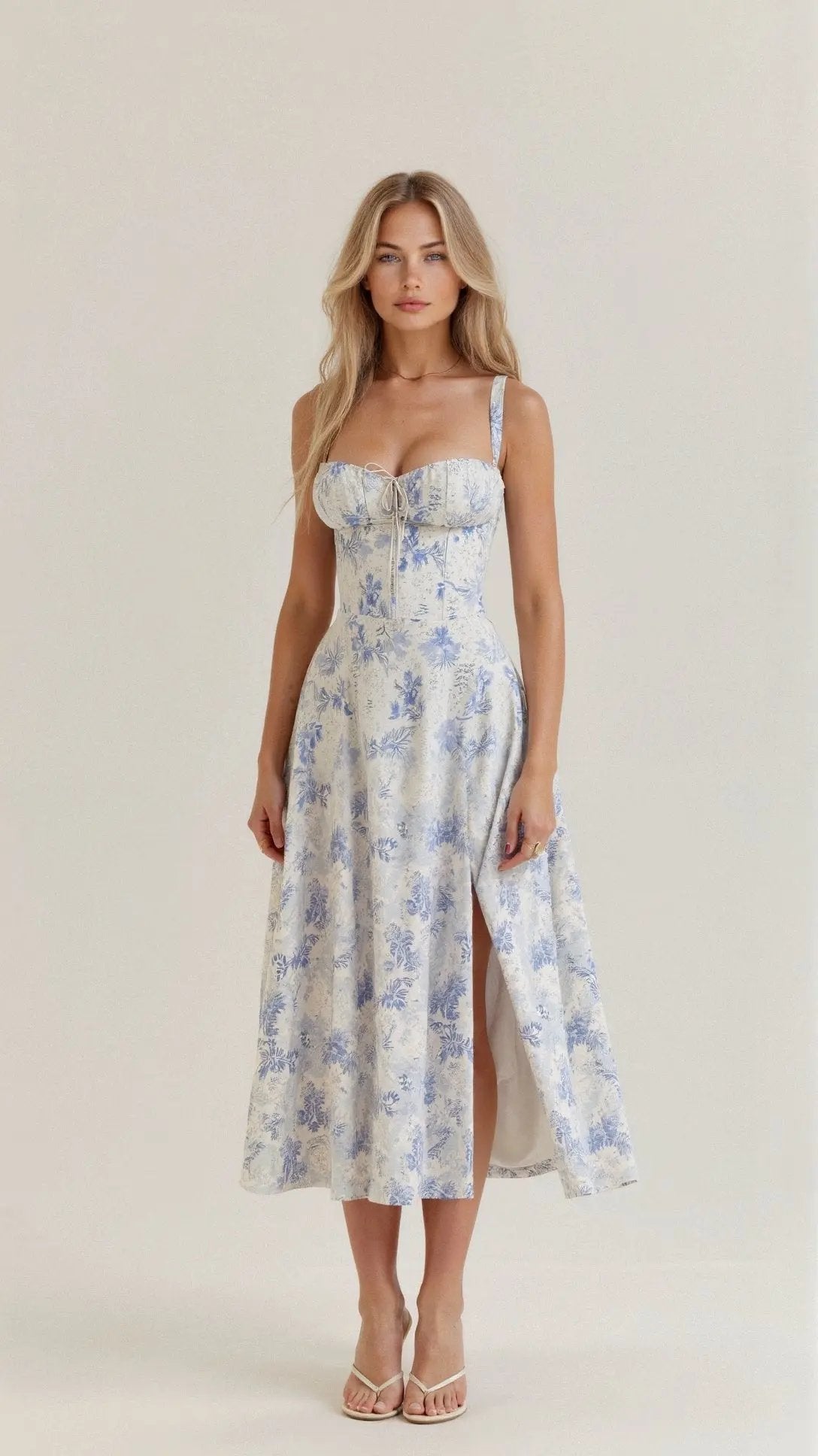 Kayla | Sleeveless Summer Midi Dress