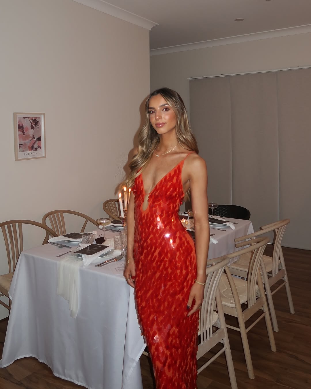 Holly | Sequin Wedding Guest Backless Maxi Dress for Women