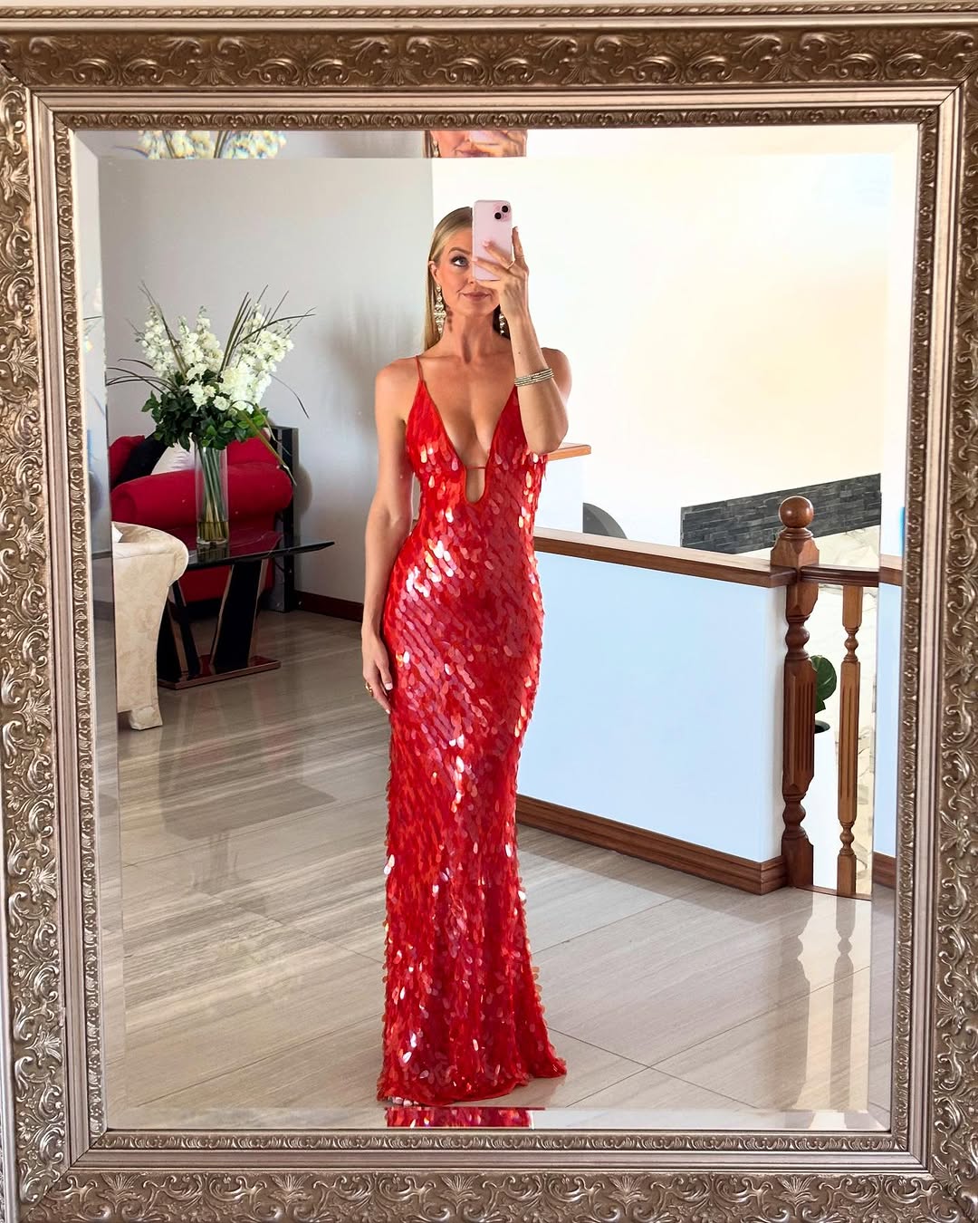 Holly | Sequin Wedding Guest Backless Maxi Dress for Women