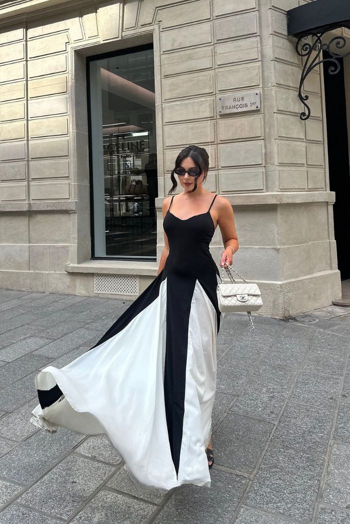 Faye | Wedding Guest Sleeveless Maxi Dress with V-Neck for Women