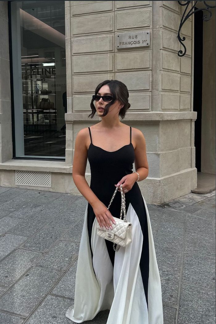 Faye | Wedding Guest Sleeveless Maxi Dress with V-Neck for Women