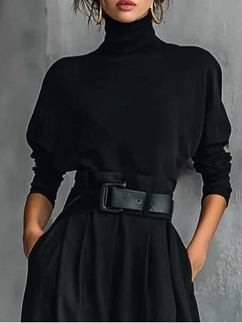 Lisa | High-Neck Wide Leg Jumpsuit Set for Women