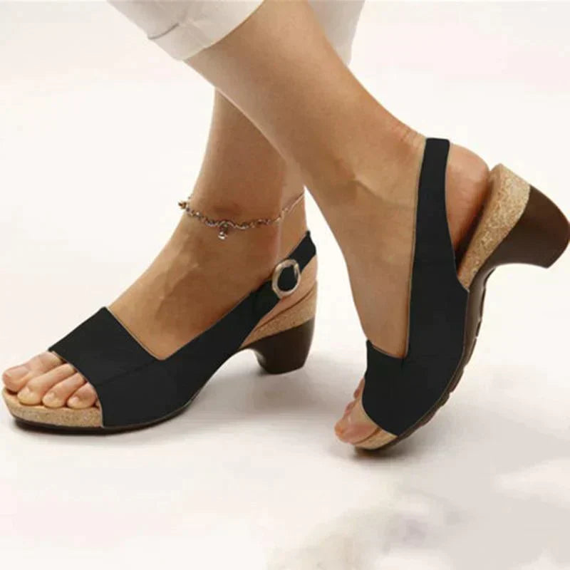 Adrianna | Women's Block Heel Slingback Sandals
