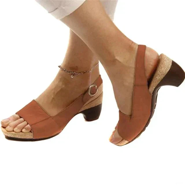 Adrianna | Women's Block Heel Slingback Sandals