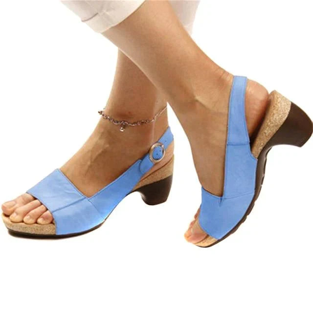 Adrianna | Women's Block Heel Slingback Sandals