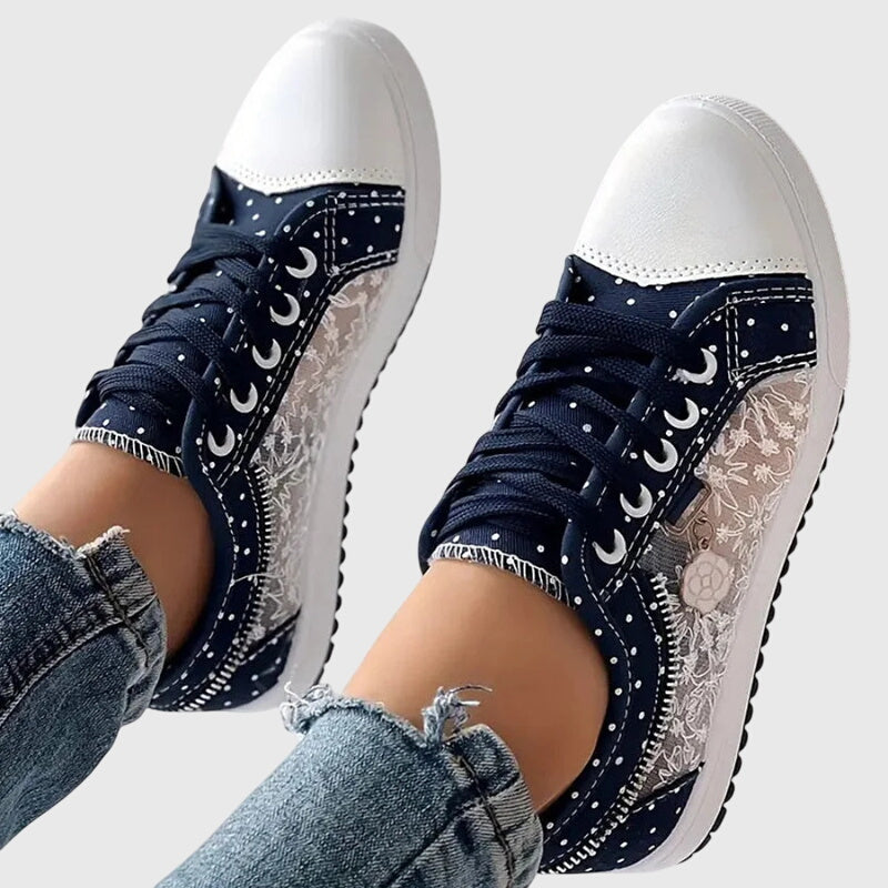 Elena | Lace-Up Platform Sneakers for Women