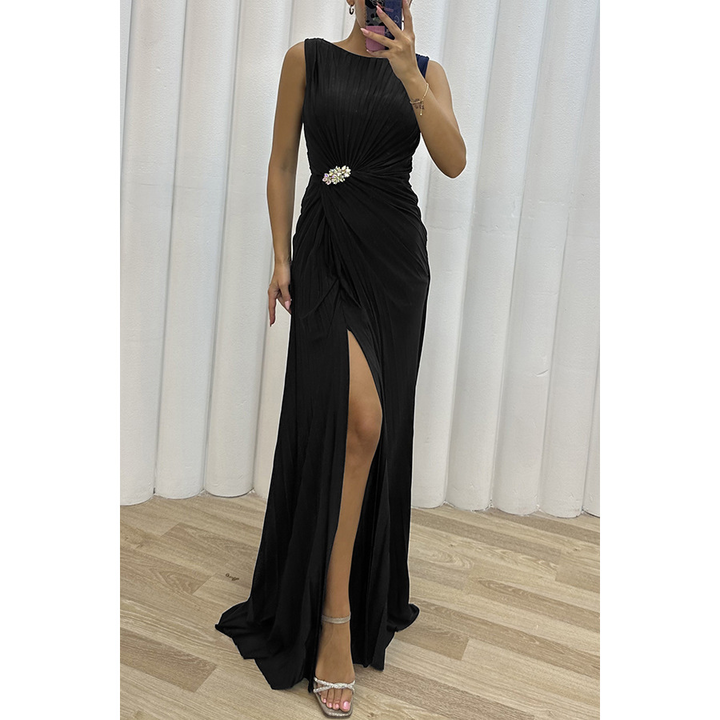 Armelle | Wedding Guest Pleated Maxi Dress for Women