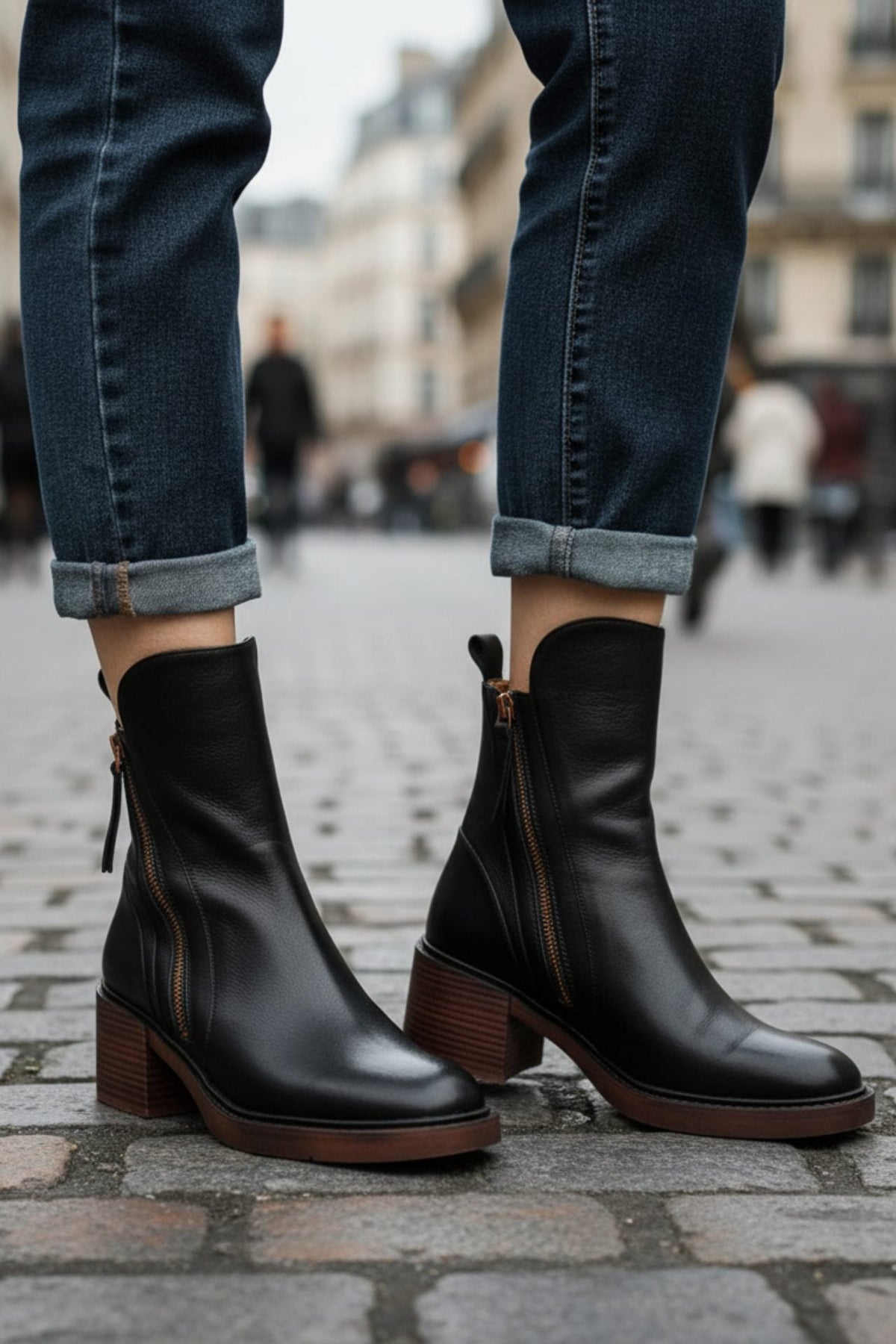 Alexandra | Block Heel Ankle Boots for Women