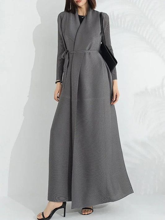 Alyssia | A-Line Wrap Maxi Dress with Belt for Women