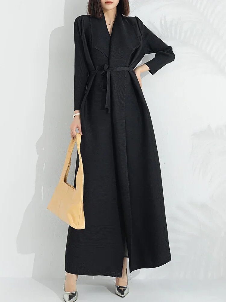 Alyssia | A-Line Wrap Maxi Dress with Belt for Women