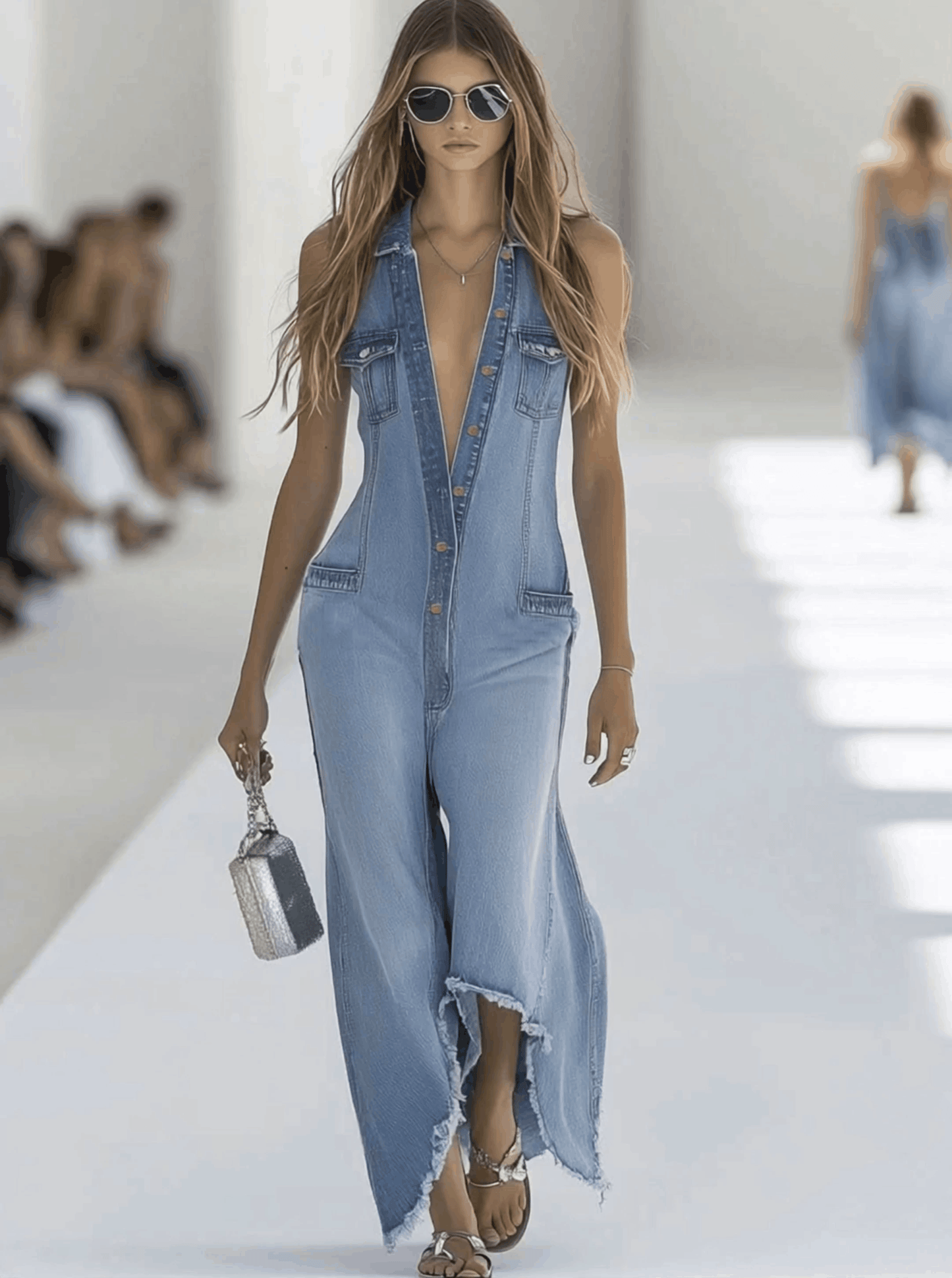 Andromeda | Sleeveless Wide Leg Jumpsuit