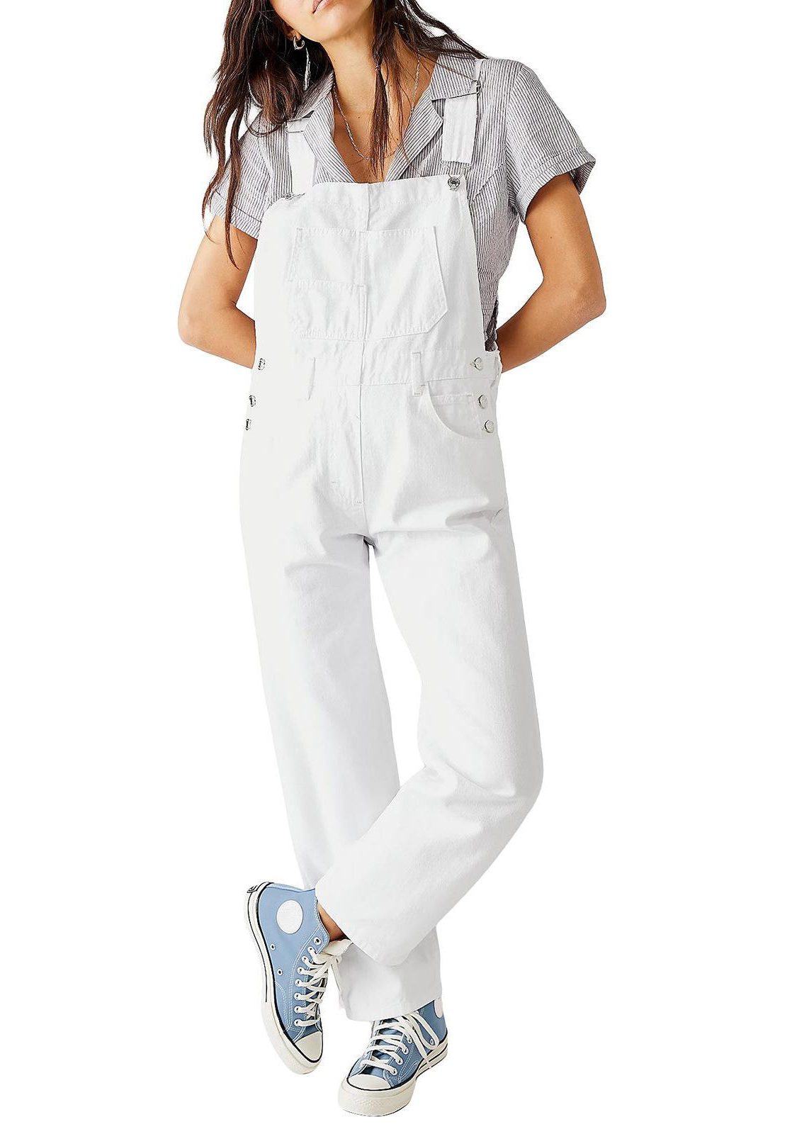 Annette | Denim Straight Leg Overall for Women