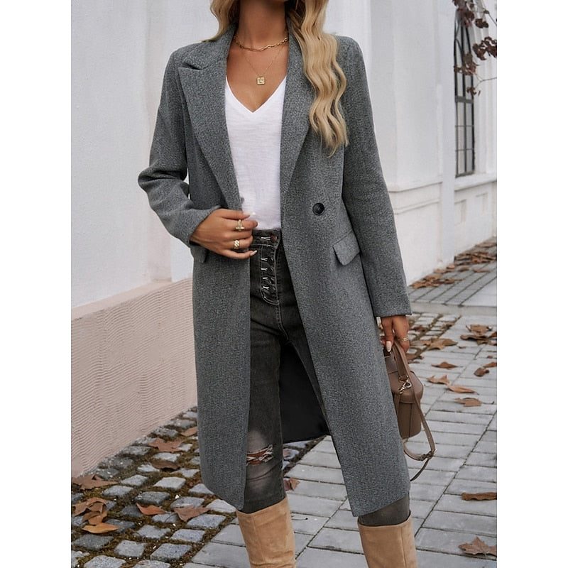 Armelle | Longline Tailored Blazer Coat for Women
