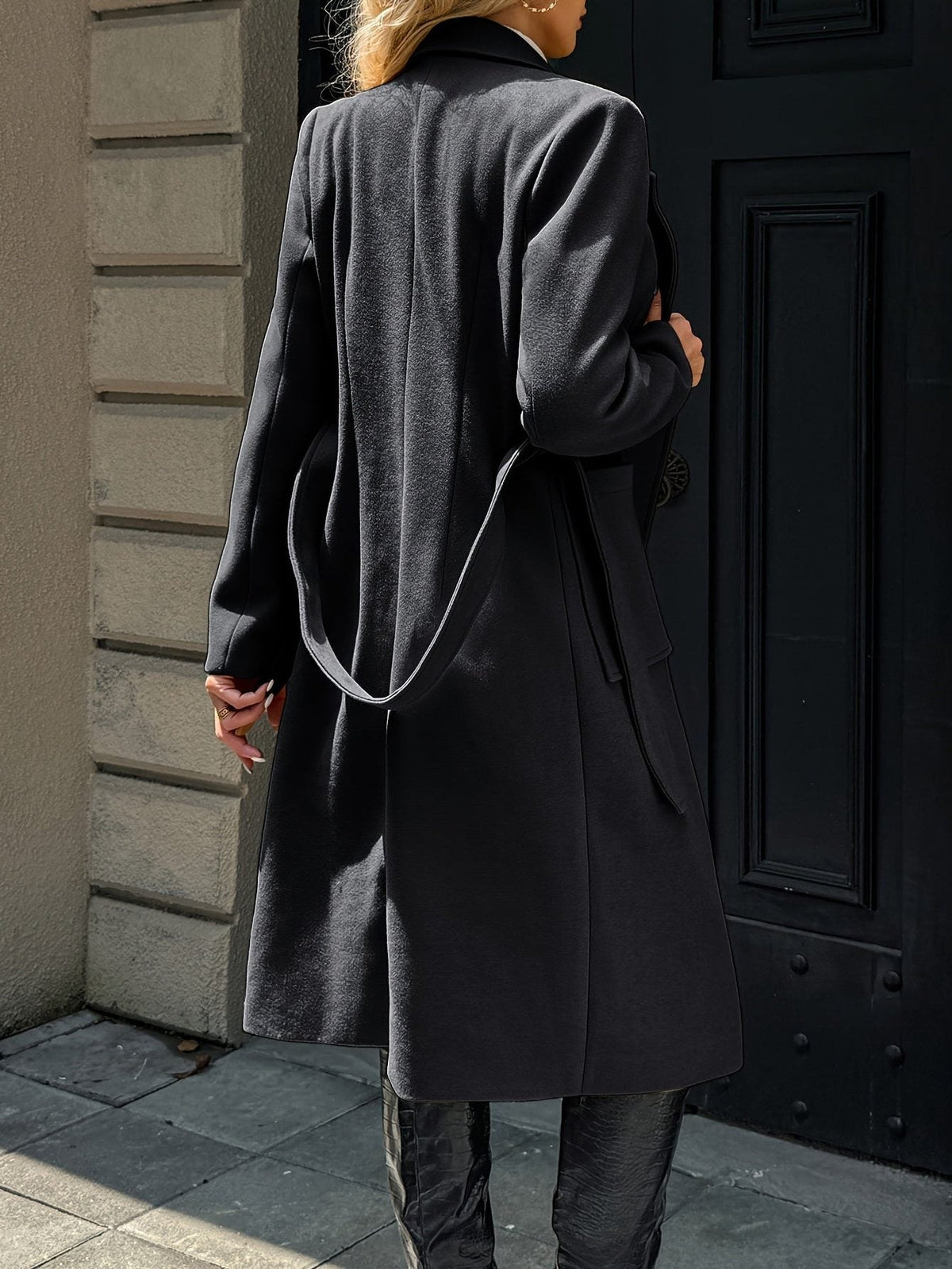 Arwen | Long Coat with Belt for Women