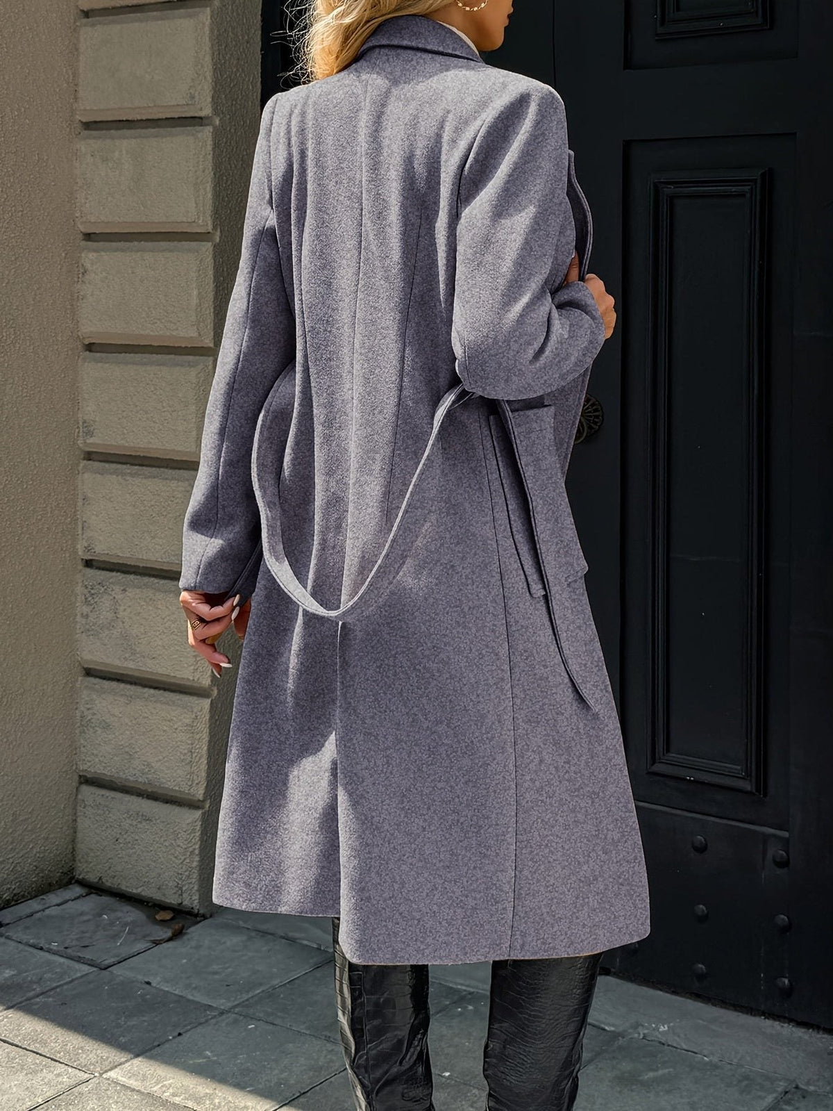 Arwen | Long Coat with Belt for Women