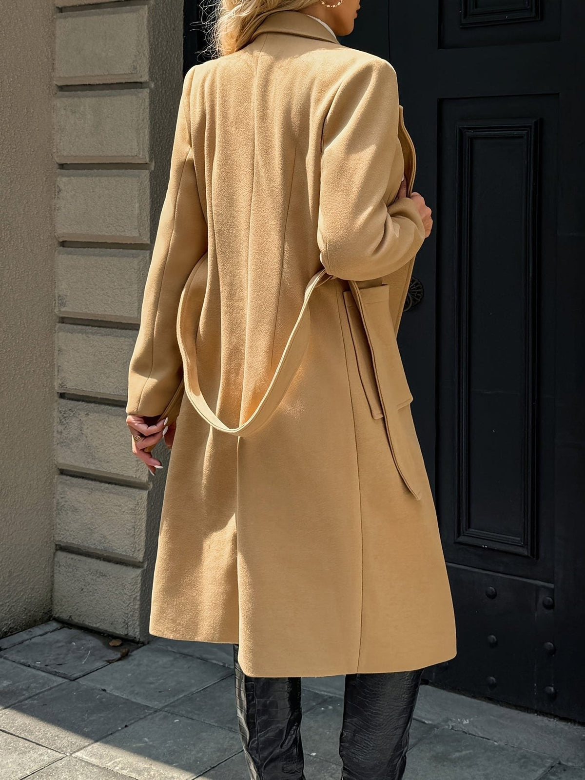 Arwen | Long Coat with Belt for Women