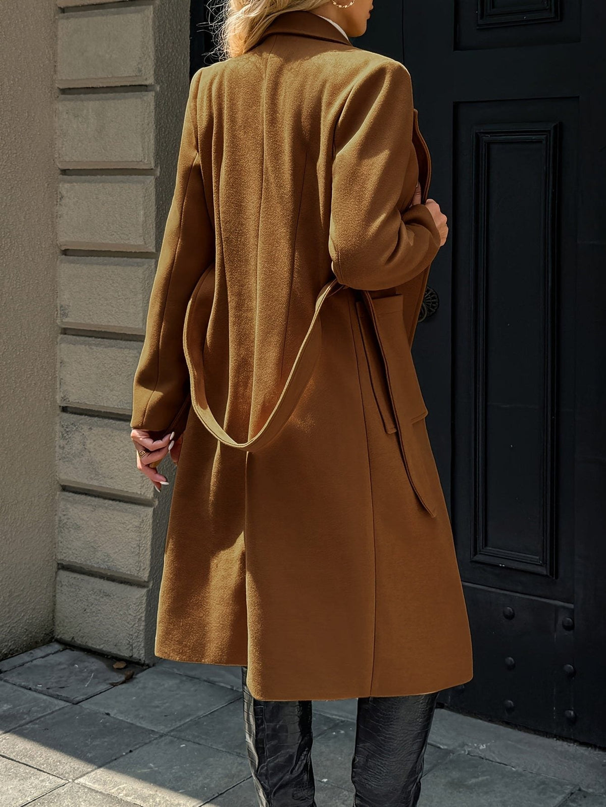 Arwen | Long Coat with Belt for Women