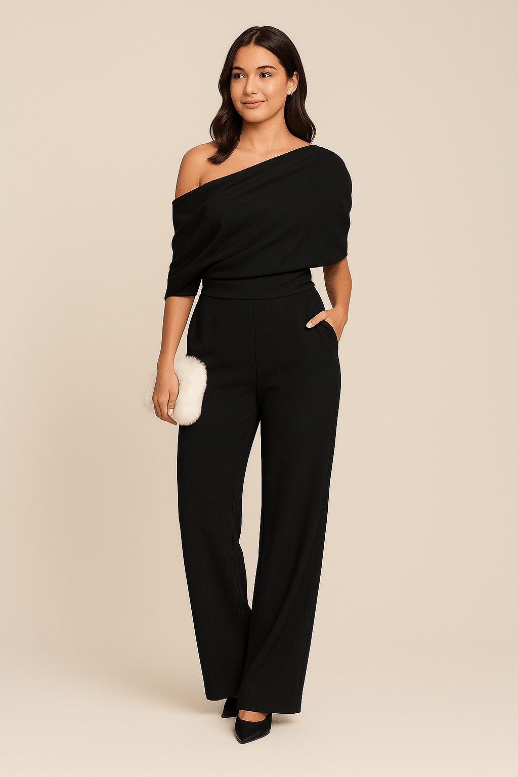 Primrose | One-Shoulder Wide Leg Jumpsuit for Women