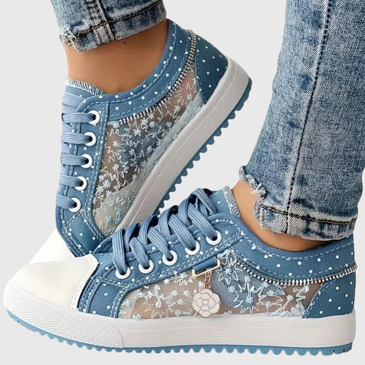 Elena | Lace-Up Platform Sneakers for Women