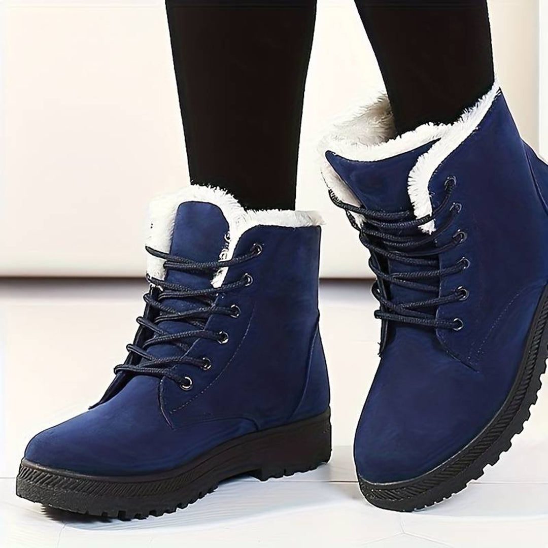 Birgitte | Ankle Boots with Lace-Up and Fur Lining for Women