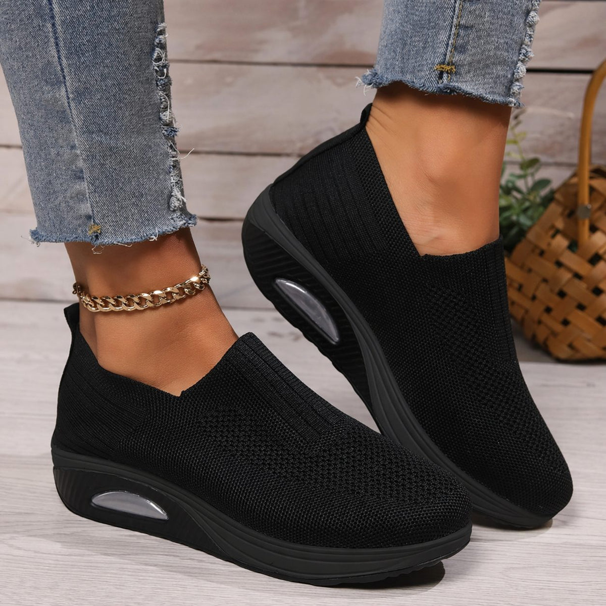 Cecelia | Knit Slip-On Sneakers for Women