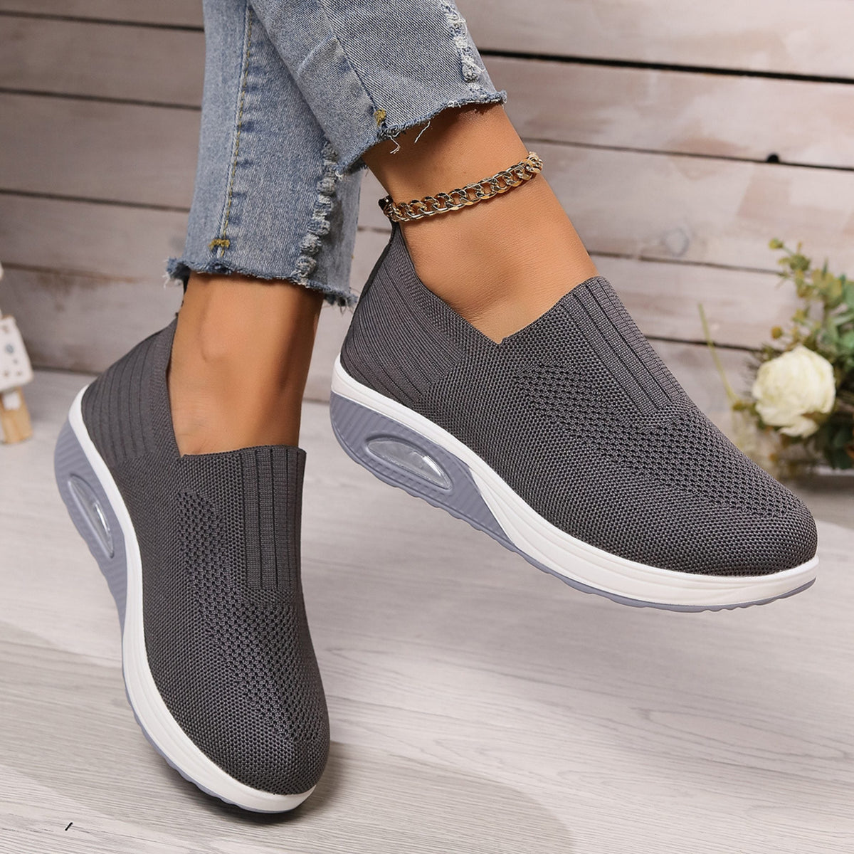 Cecelia | Knit Slip-On Sneakers for Women