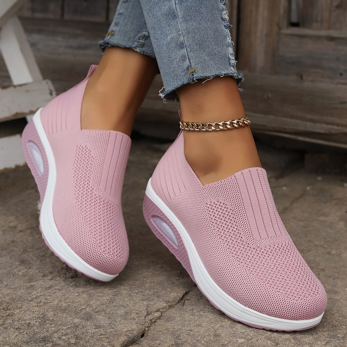 Cecelia | Knit Slip-On Sneakers for Women