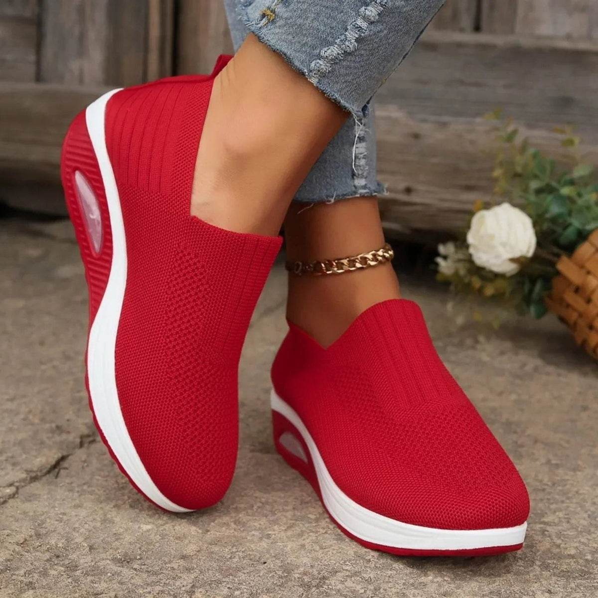 Cecelia | Knit Slip-On Sneakers for Women