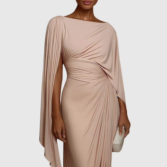 Chana | One-Shoulder Pleated Maxi Dress for Women
