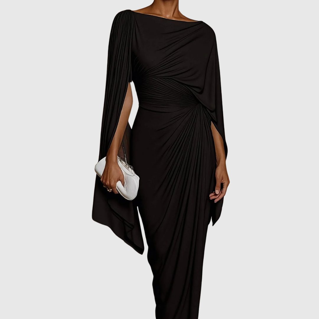 Chana | One-Shoulder Pleated Maxi Dress for Women