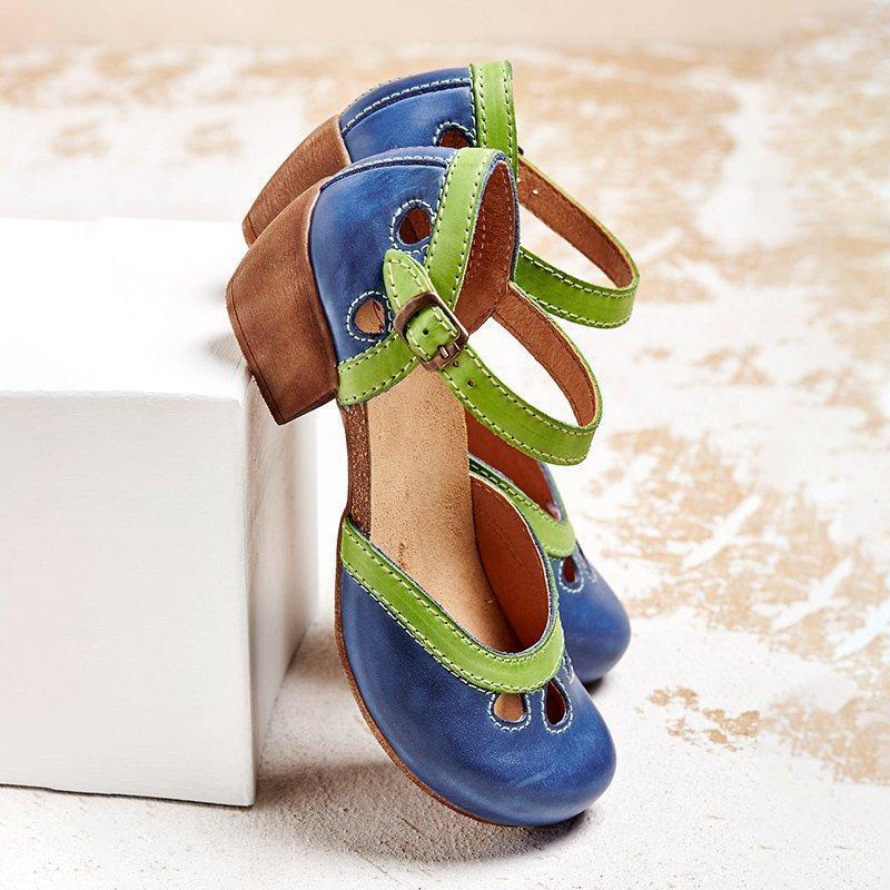 Charlotte | Ankle Strap Mary Jane Flats for Women
