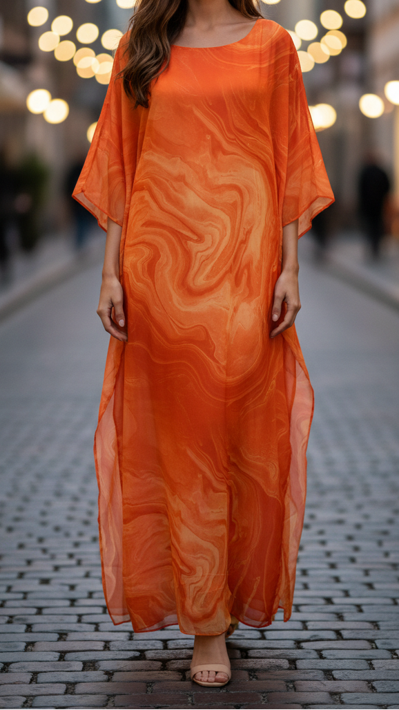 Aura | Wedding Guest Maxi Dress with Batwing Sleeves for Women