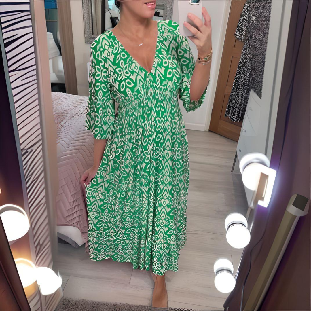 Linden | Women's Boho Flowy Printed Dress