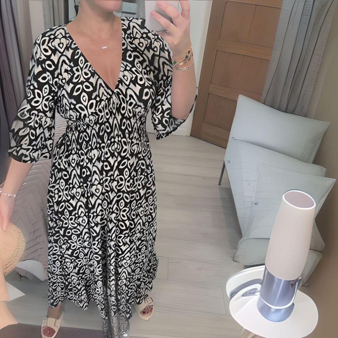 Linden | Women's Boho Flowy Printed Dress