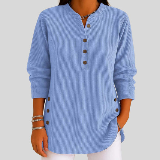 Désirée | Ribbed Knit Pullover with Crew Neck for Women