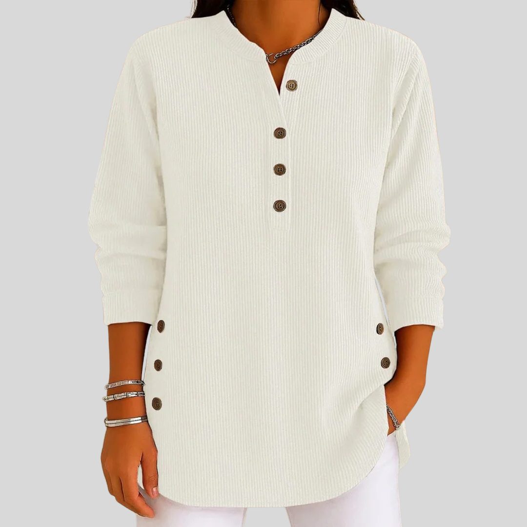 Désirée | Ribbed Knit Pullover with Crew Neck for Women