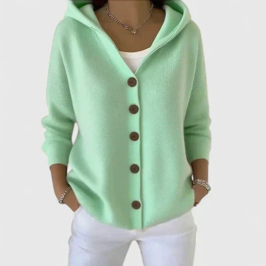 Pippa | Button-Up Hooded Cardigan for Women