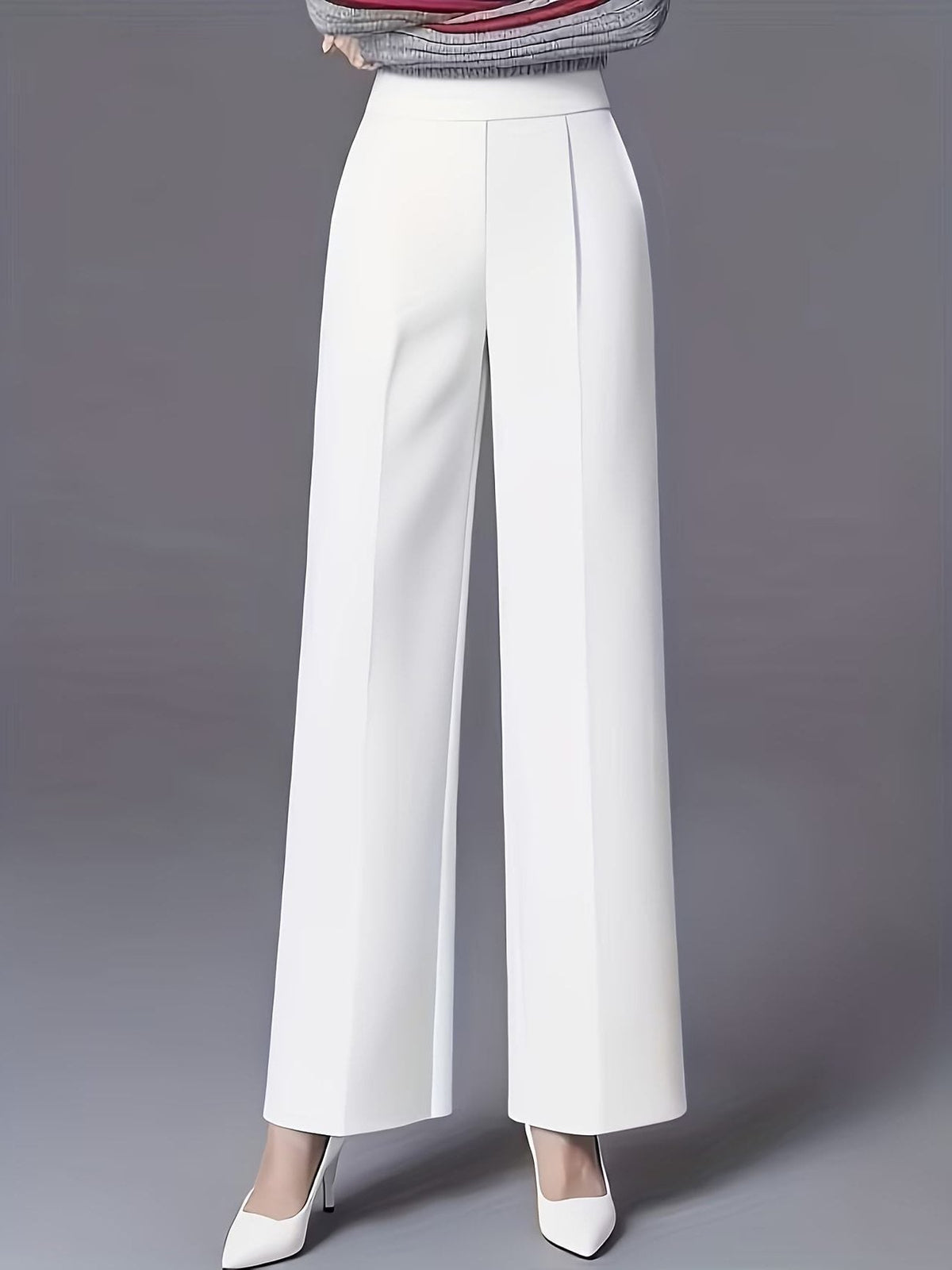 Elvire | High-Waisted Wide Leg Pants for Women