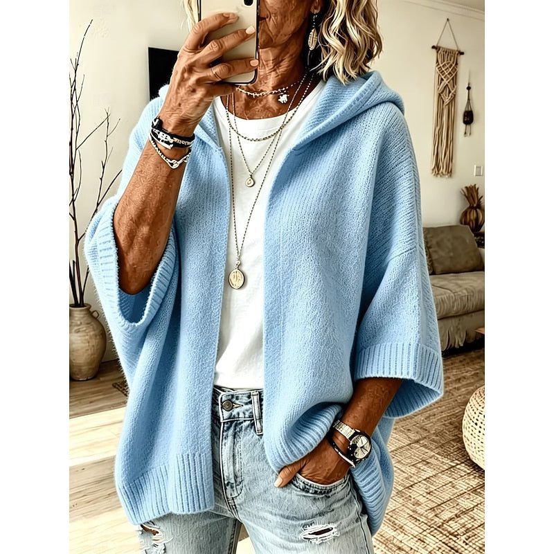 Eveline | Oversized Hooded Cardigan with Open-Front for Women
