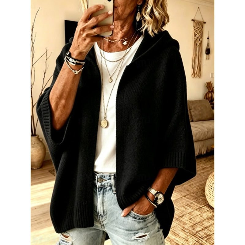 Eveline | Oversized Hooded Cardigan with Open-Front for Women